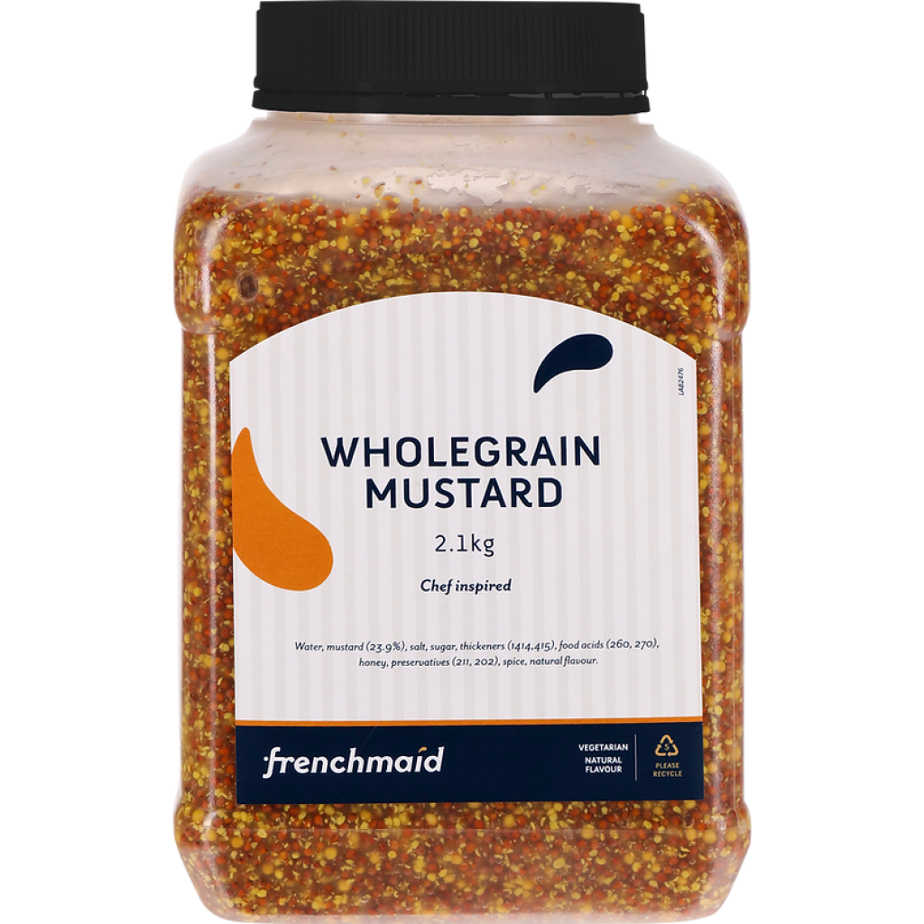 FRENCH MAID WHOLEGRAIN MUSTARD 2.1KG Total Foods