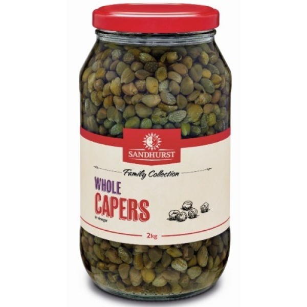 SANDHURST CAPERS IN VINEGAR 2KG