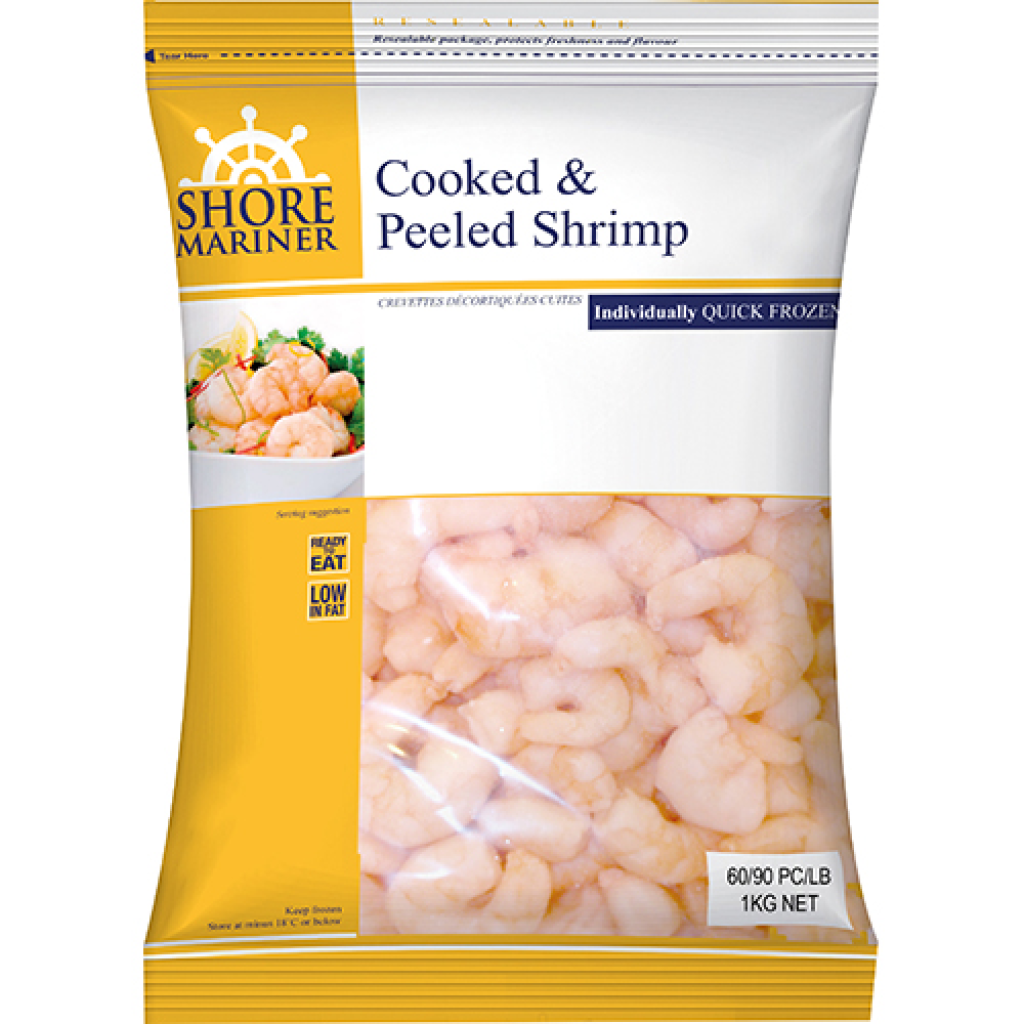 SHORE MARINER SHRIMP C/P 90/120 1KG – Total Foods