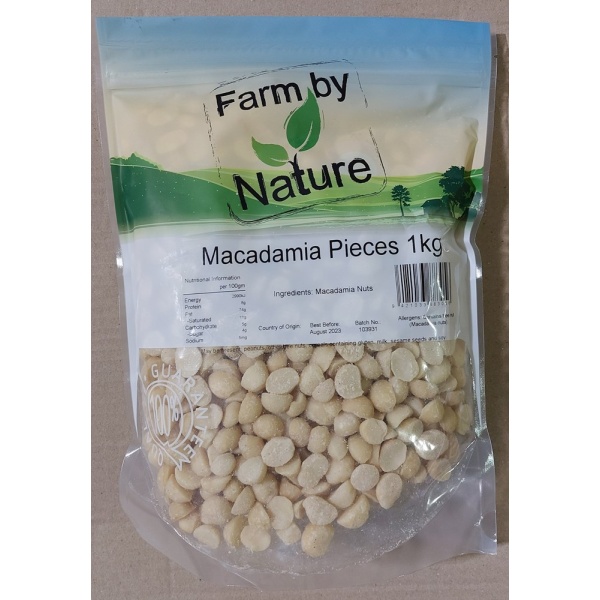 FBN MACADAMIA PIECES 1KG