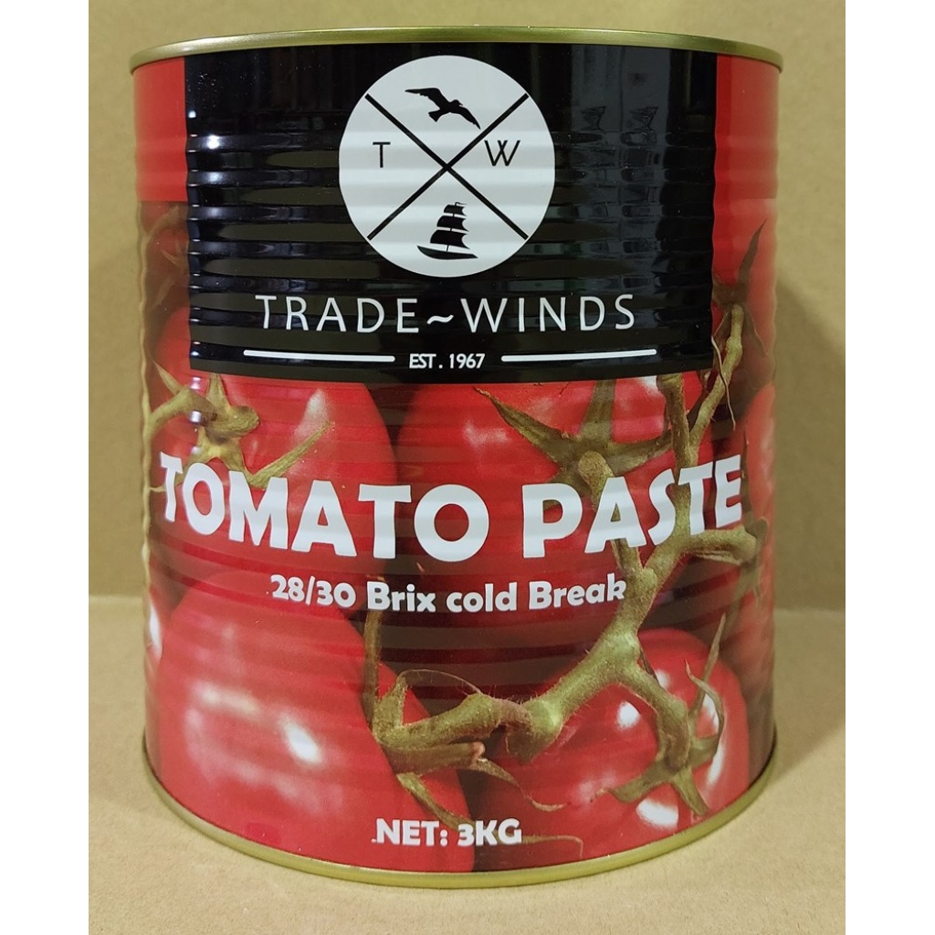 TRADE WINDS TOMATO PASTE 28/30 BRIX 3KG Total Foods