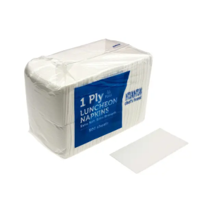 G/C LUNCH NAPKINS 1/8 FOLD WHITE 500 PIECE