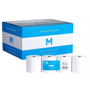 THERMAL PAPER ROLL WHITE 80X80MM (4 PIECE)